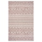 Homeroots 5 x 8 ft. Beige & Red Zigzag Indoor & Outdoor Area Rug 396227 - alternate 1